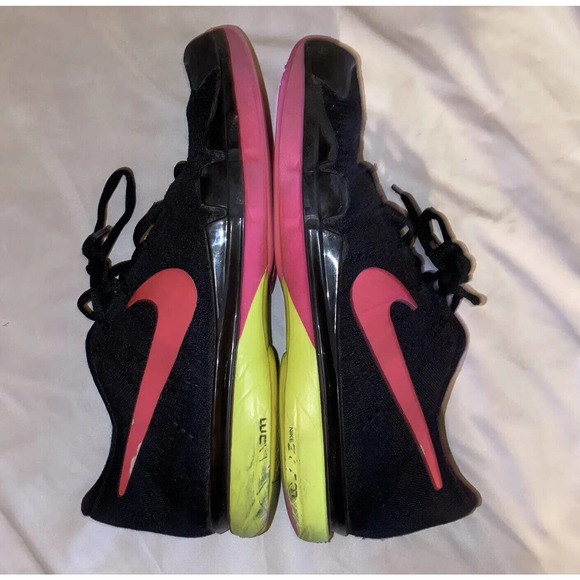 Nike Zoom Vapor‎ RF Roger Federer FlyKnit Sneakers Men Size 10 Black Blast-Volt - Picture 4 of 9